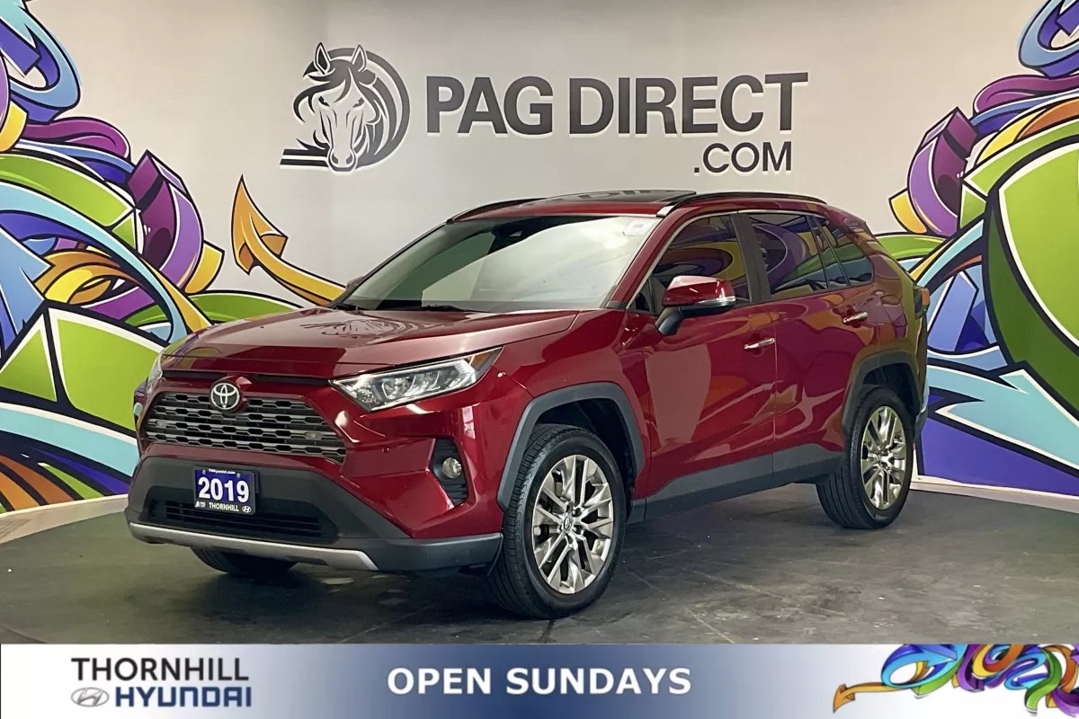 Red 2019 Toyota RAV4 SUV / Crossover Front-Wheel Drive Automatic