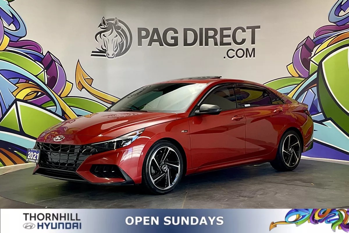 Lava Orange 2021 Hyundai Elantra Sedan Front-Wheel Drive Automatic