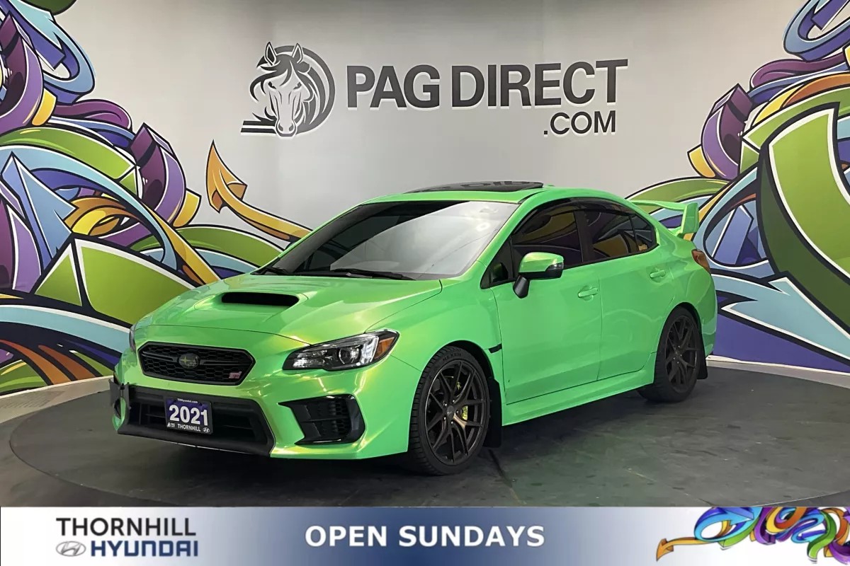 Crystal Black Silica 2021 Subaru WRX STI Sedan Manual