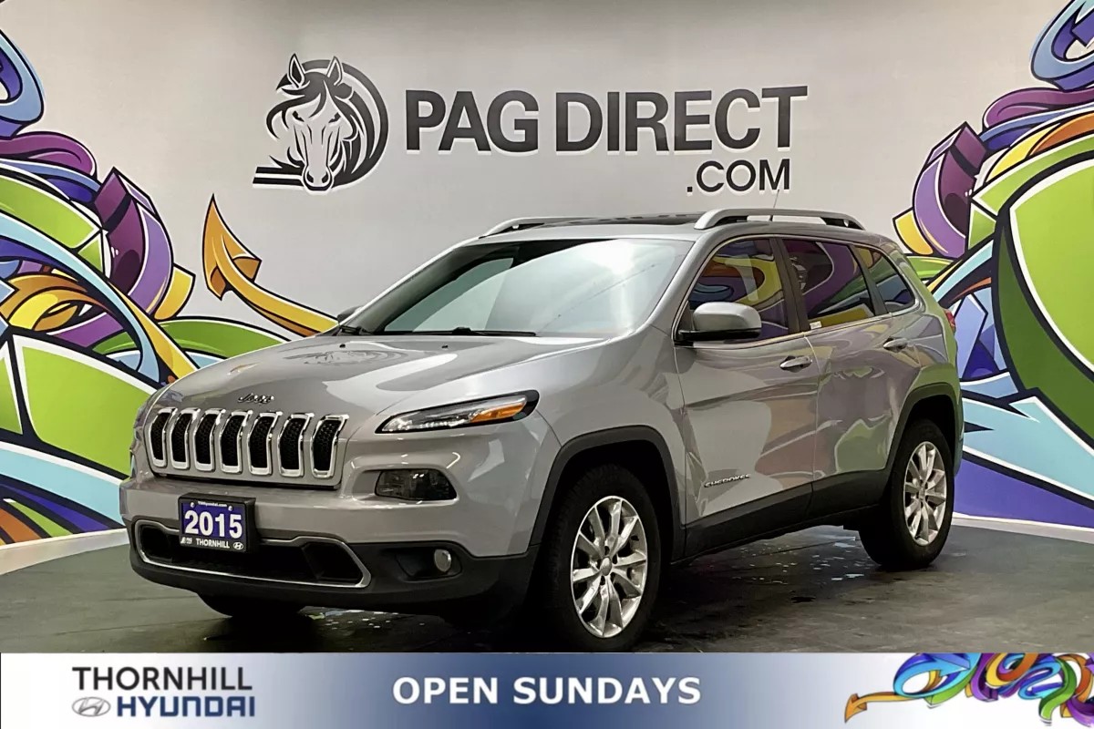 Silver 2015 Jeep Cherokee SUV / Crossover Four-Wheel Drive Automatic